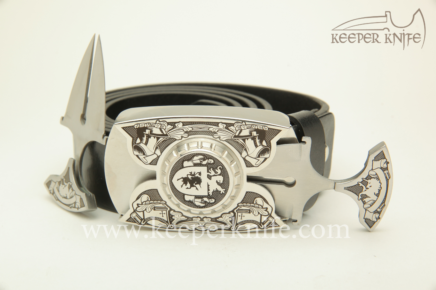 Купить пряжку нож KeeperKnife:  Геральдический (Серебро)